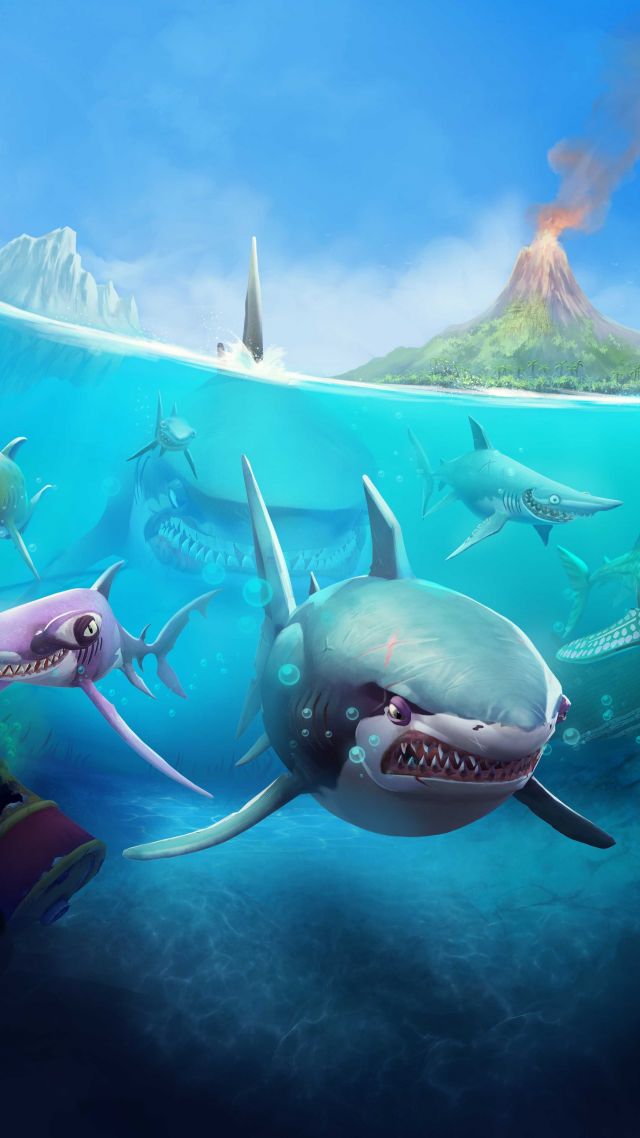Hungry Shark World, Ios, Android, Shark - Hungry Shark World - HD Wallpaper 