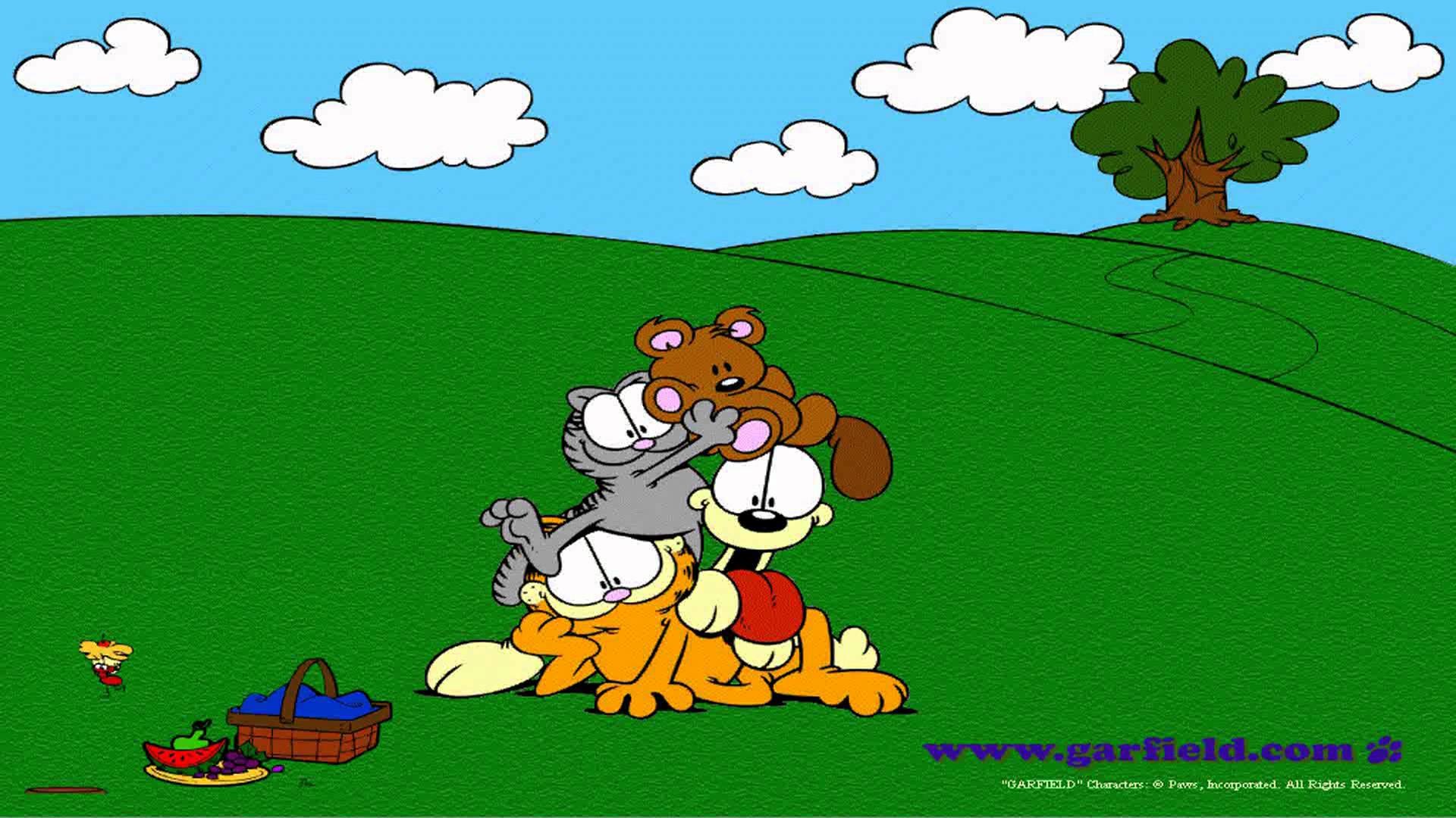 98 Animated Garfield Wallpaper Garfield Odie Y Telma 19x1080 Wallpaper Teahub Io