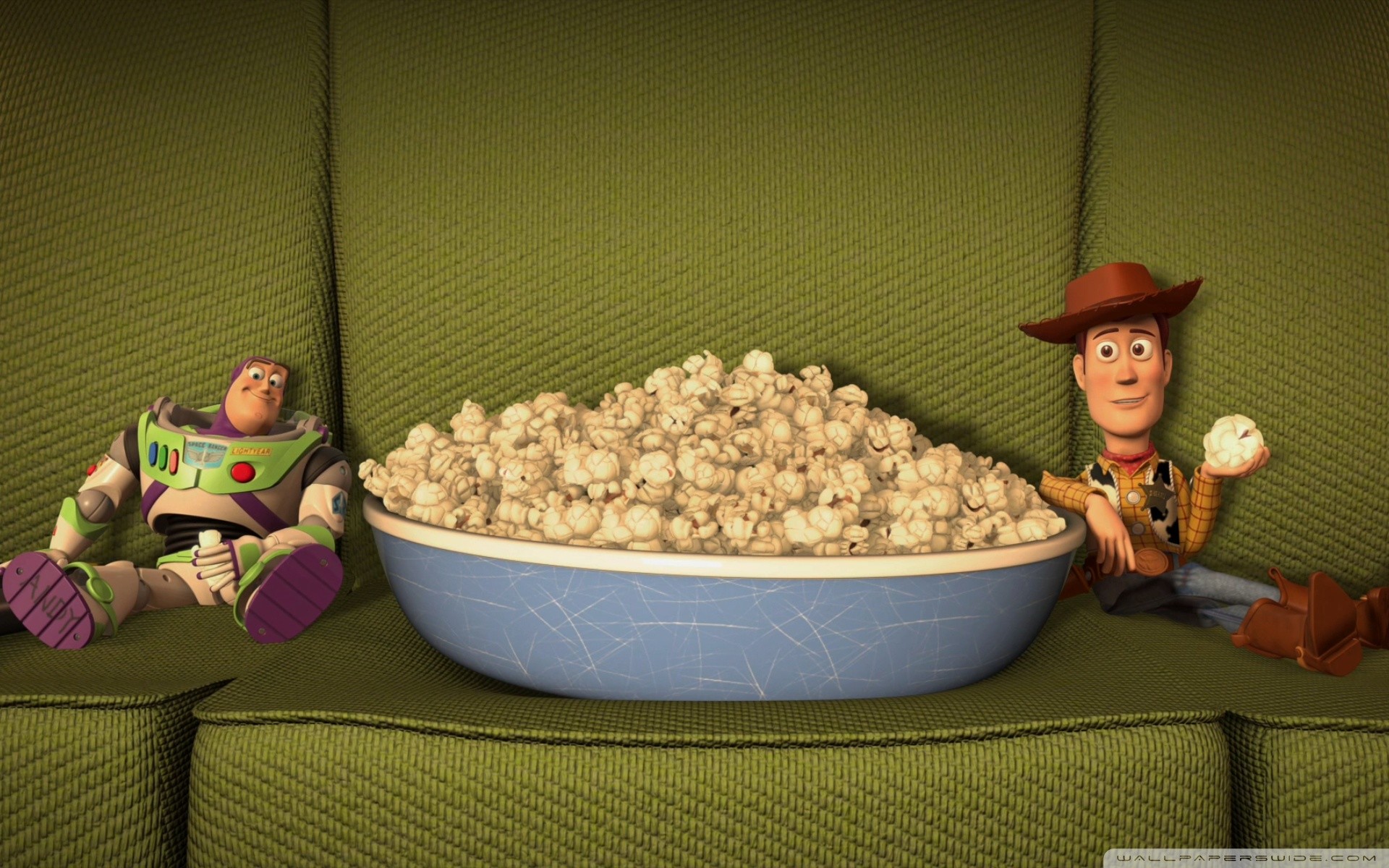 Toy Story Hd Wide Wallpaper For Widescreen 
 Data-src - Toy Story Popcorn - HD Wallpaper 