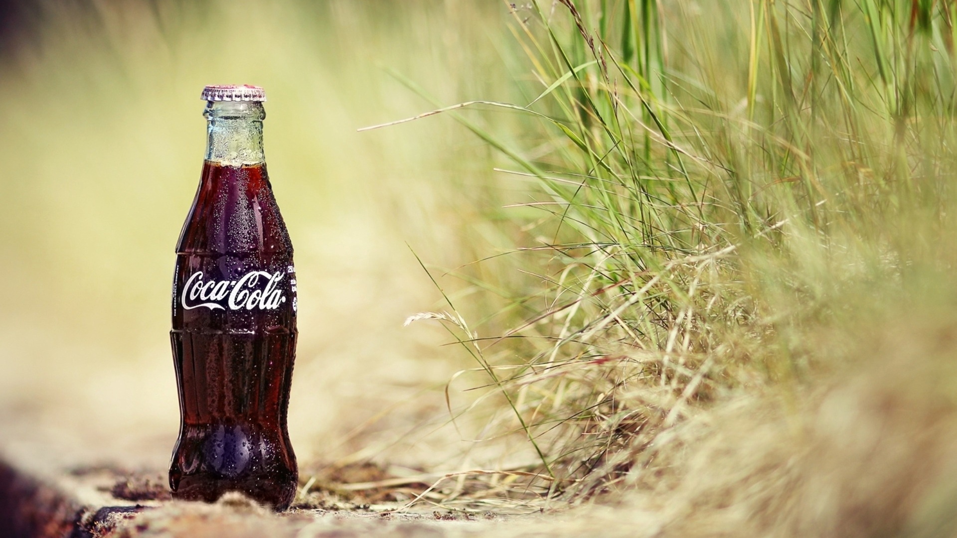 Coca Cola Bottle Drink Outerdoor Photo - Background Coca Cola Wallpaper Hd - HD Wallpaper 
