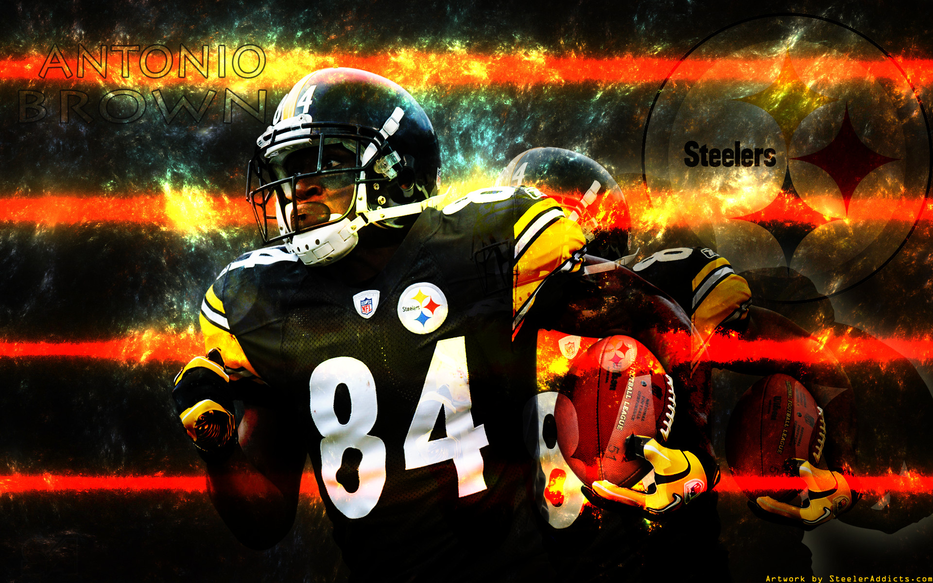 1920x1200, Pittsburgh Steelers Nfl Football Wallpaper - Antonio Brown Wallpaper Hd - HD Wallpaper 