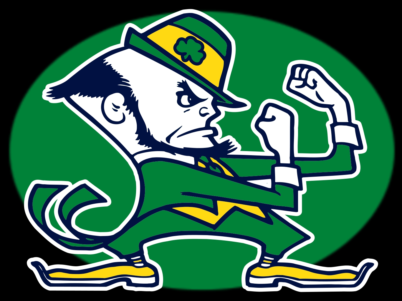 Fighting Irish Logo Wallpaper - Notre Dame's Fighting Irish - HD Wallpaper 