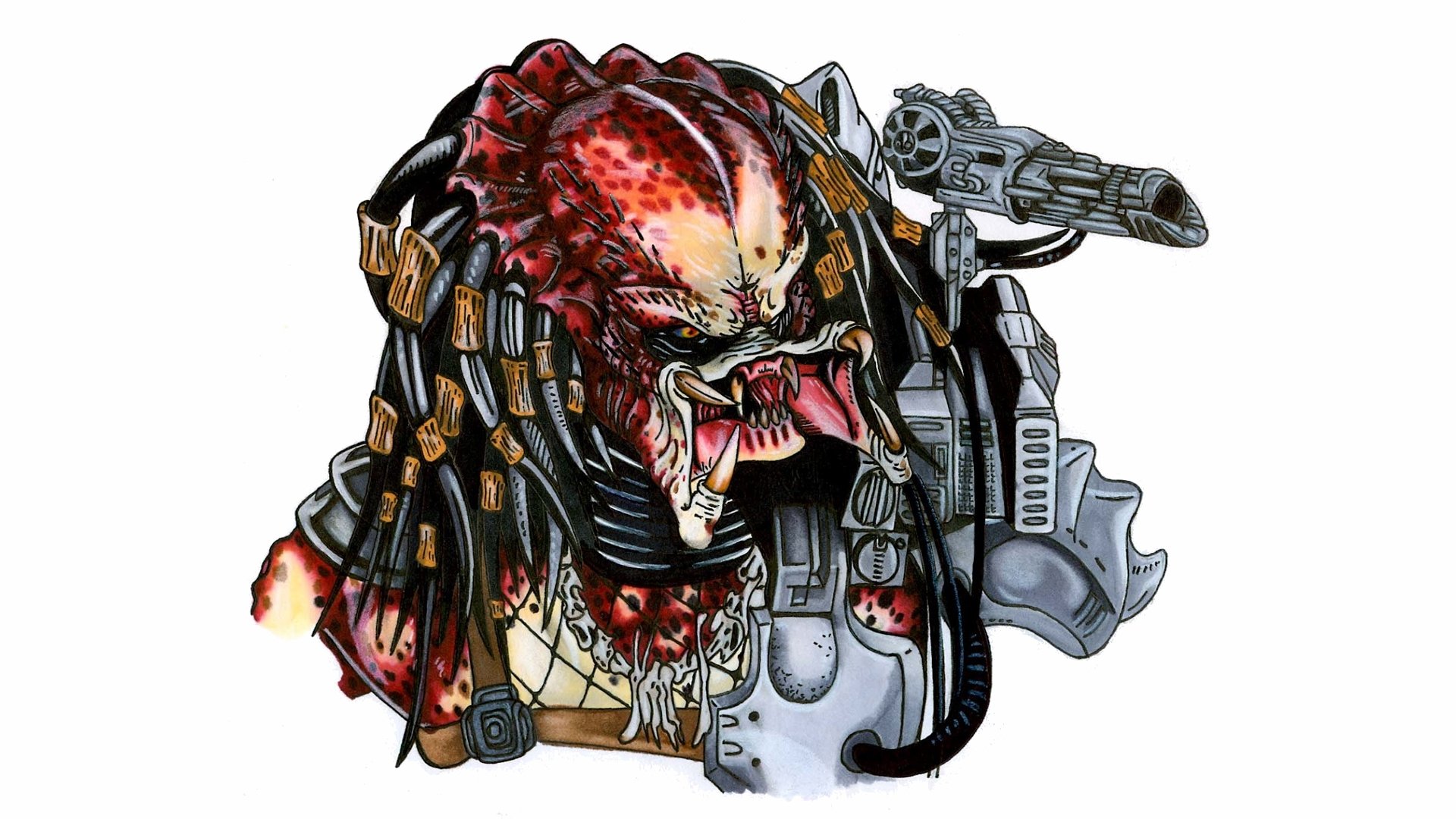 Free Predator High Quality Wallpaper Id - Predator Tattoo Designs Stencils - HD Wallpaper 