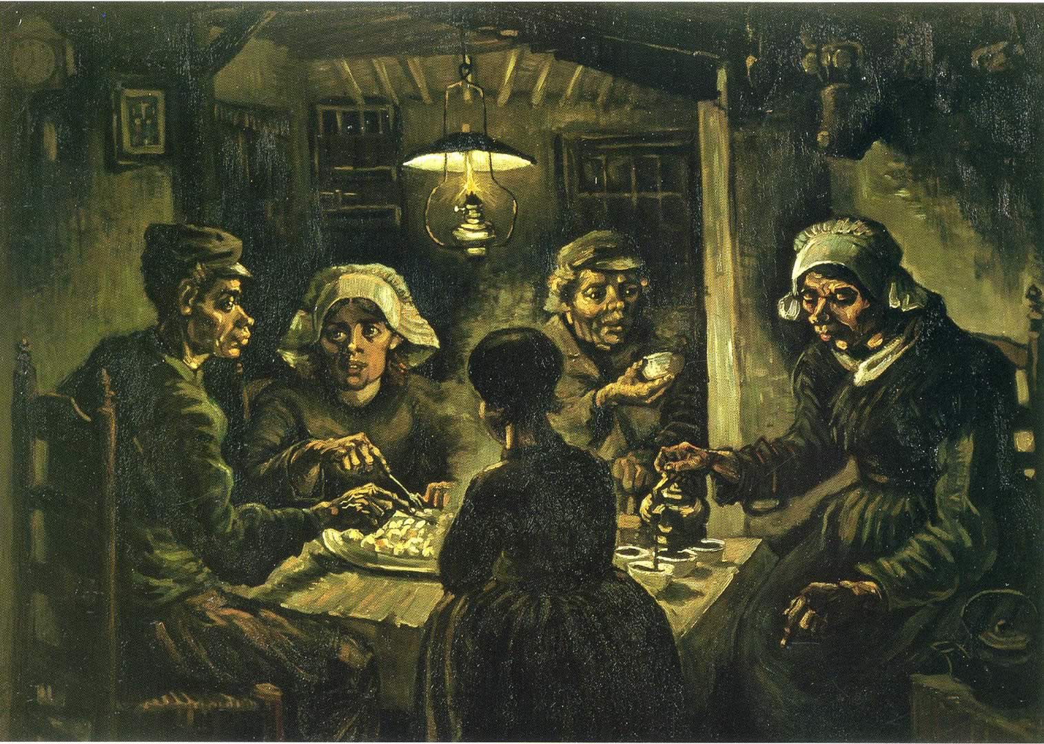 The Potato Eaters - Vincent Van Gogh Psychiatrist Paintings - HD Wallpaper 