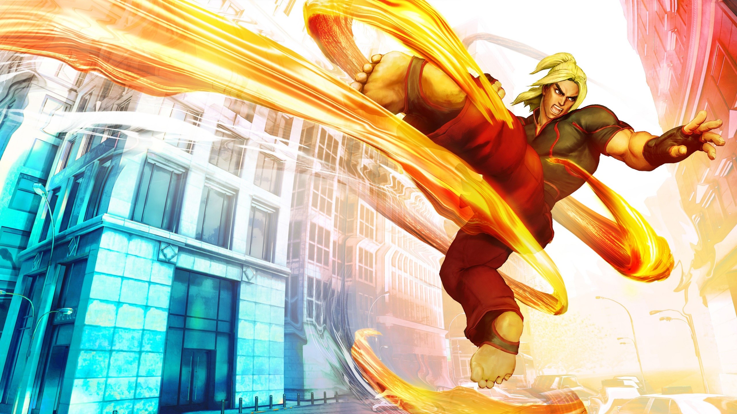 Street Fighter 5 Ken Wallpaper Hd 2560x1440 Wallpaper Teahub Io