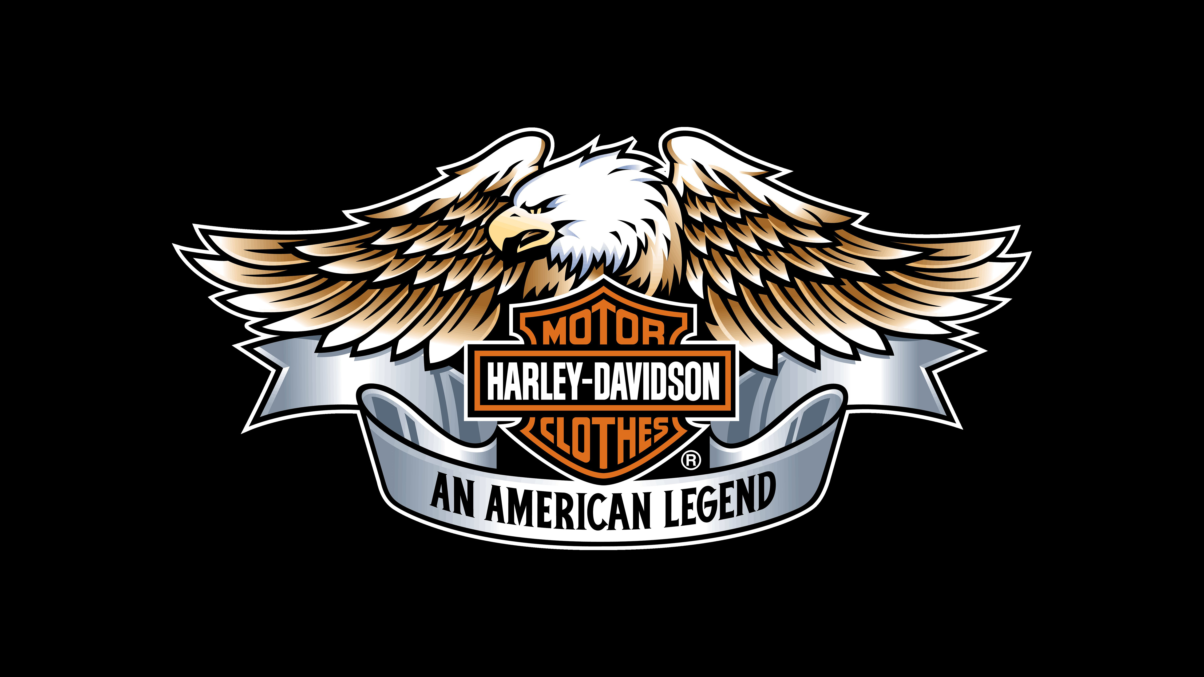 Harley Davidson Logo Background - 5120x2880 Wallpaper 