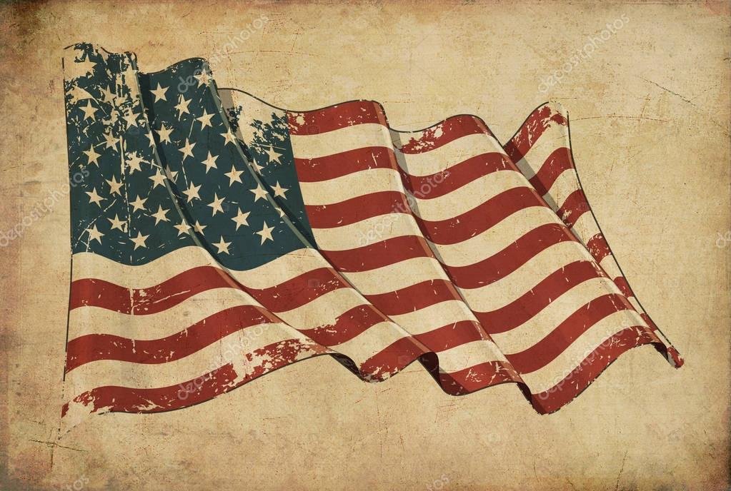 Wavy Waving American Flag - HD Wallpaper 