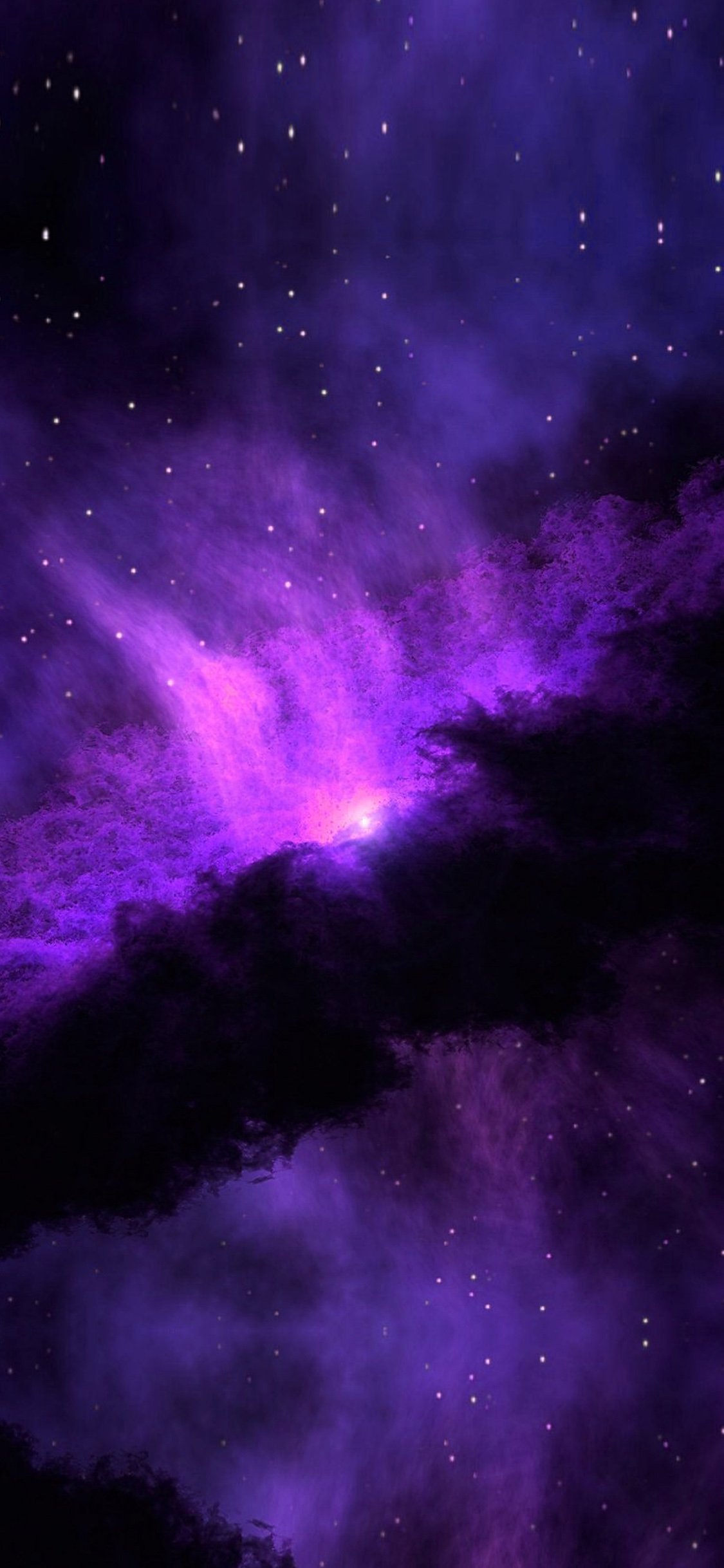 Com Apple Iphone Wallpaper Nc48 Space Blue Purple Nebula - Purple Space Wallpaper  Iphone X - 1125x2436 Wallpaper 