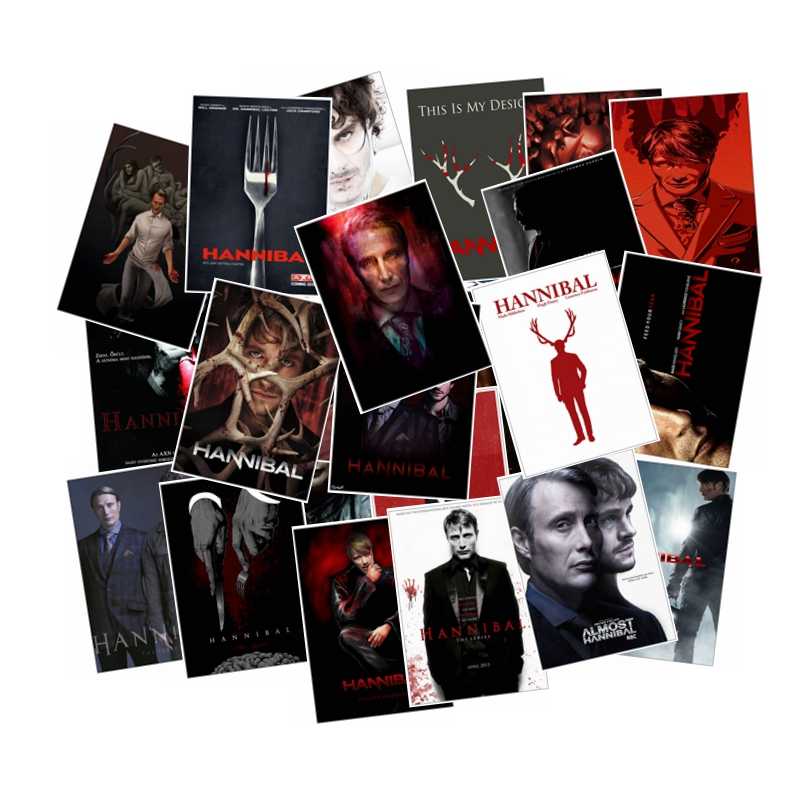 25pcs/pack Classic Tv Series Hannibal Graffiti Sticker - Album Cover - HD Wallpaper 