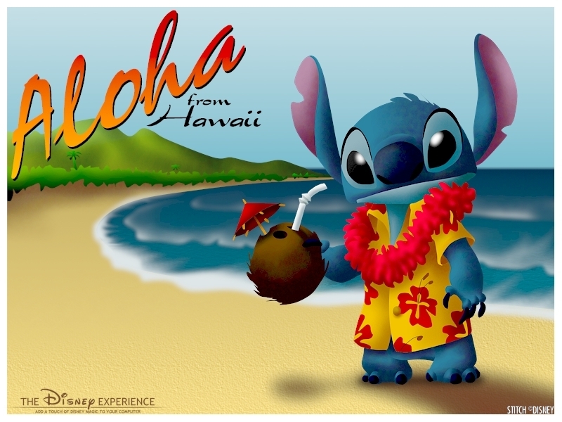 Stitch Wallpaper - Stitch Hawaii - HD Wallpaper 