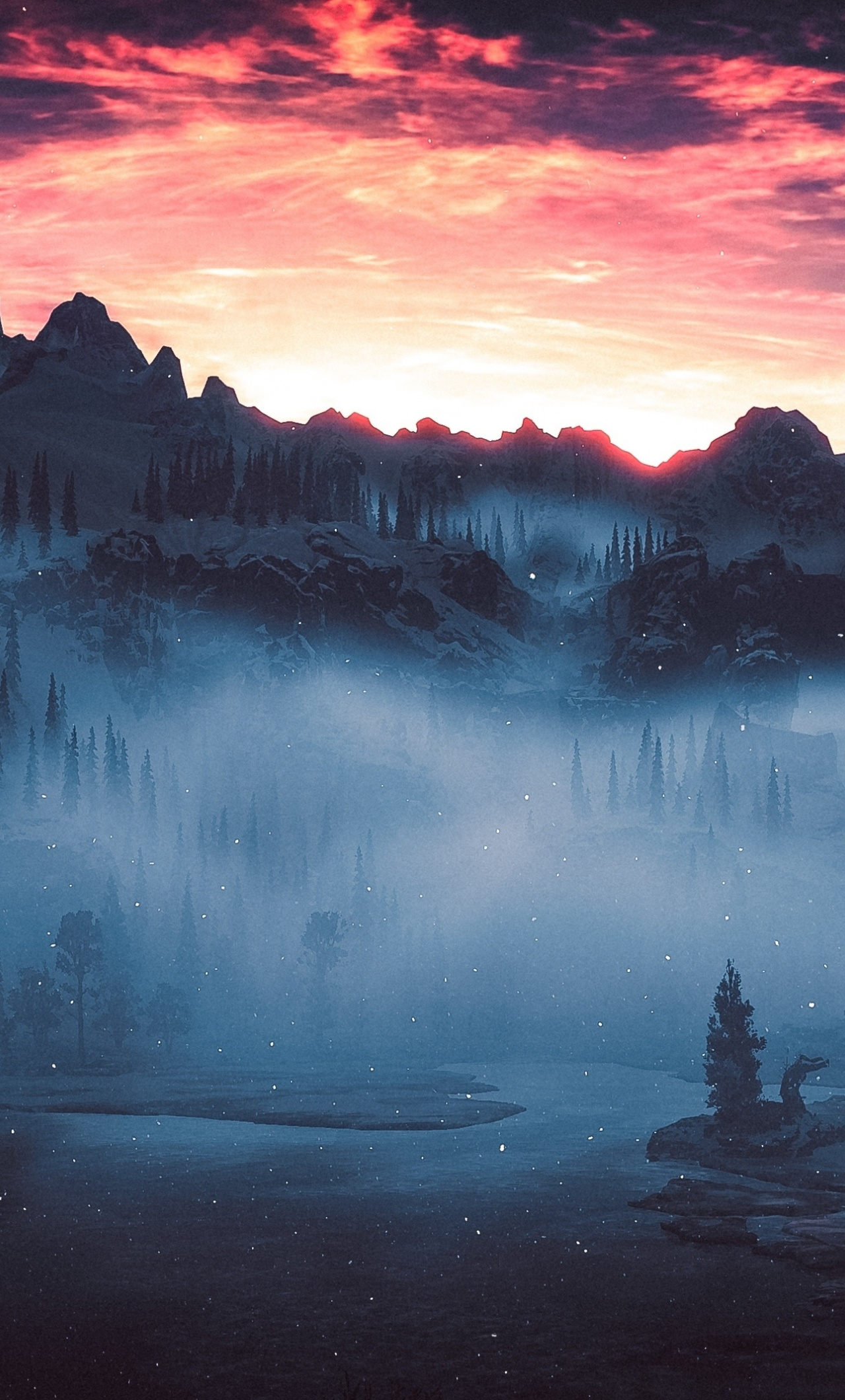 Landscape Video Game Silhouette Horizon Zero Dawn Iphone 7 Wallpaper Landscape 1280x21 Wallpaper Teahub Io