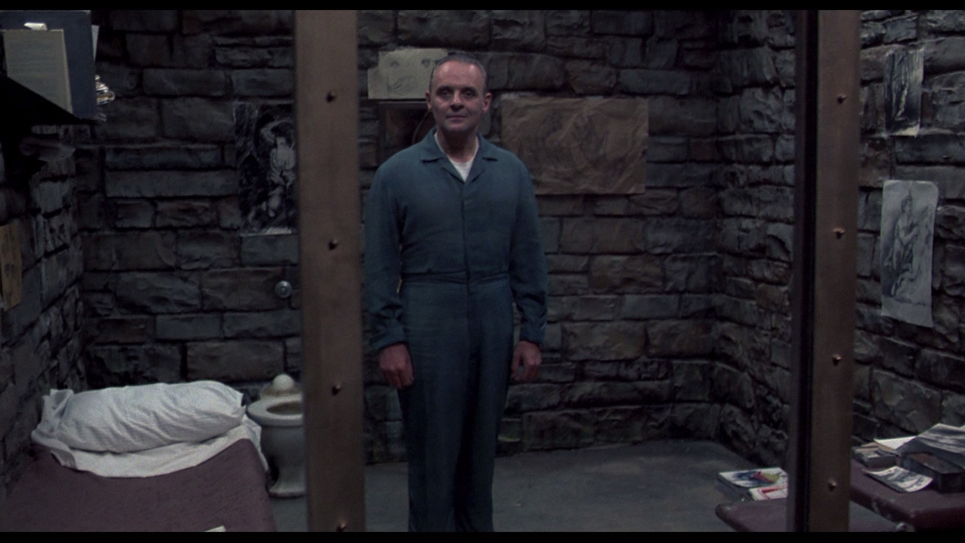 Download Hd 1080p Hannibal Lecter Computer Wallpaper - Silence Of The Lambs Glass Cage - HD Wallpaper 