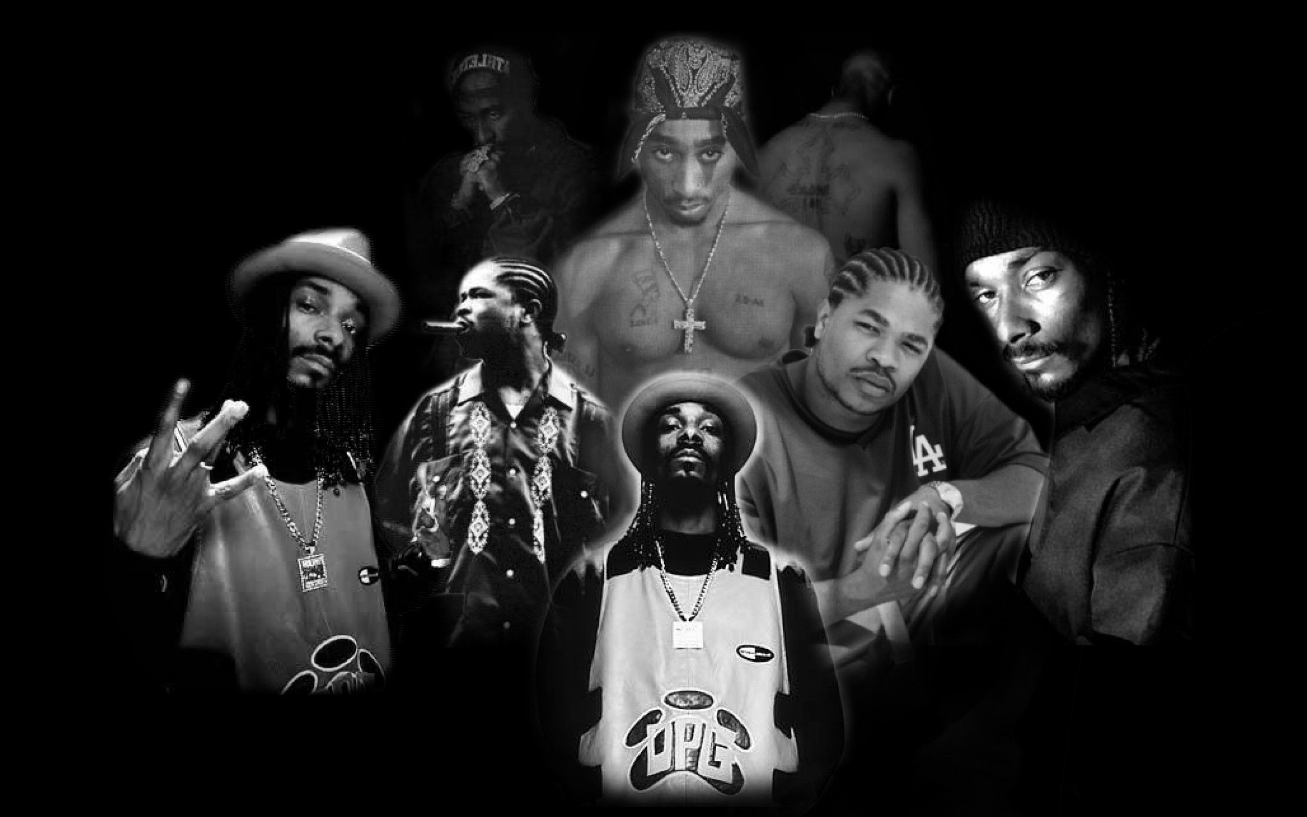 2pac Snoop Xzibit Desktop Wallpapers Colourful Background - Wiz Khalifa E Snoop Dogg - HD Wallpaper 