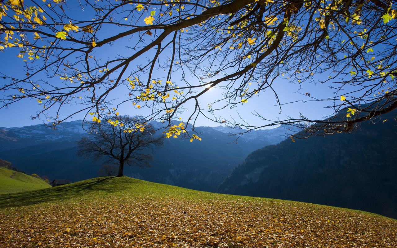Natural Mountain Beautiful Scenery - HD Wallpaper 
