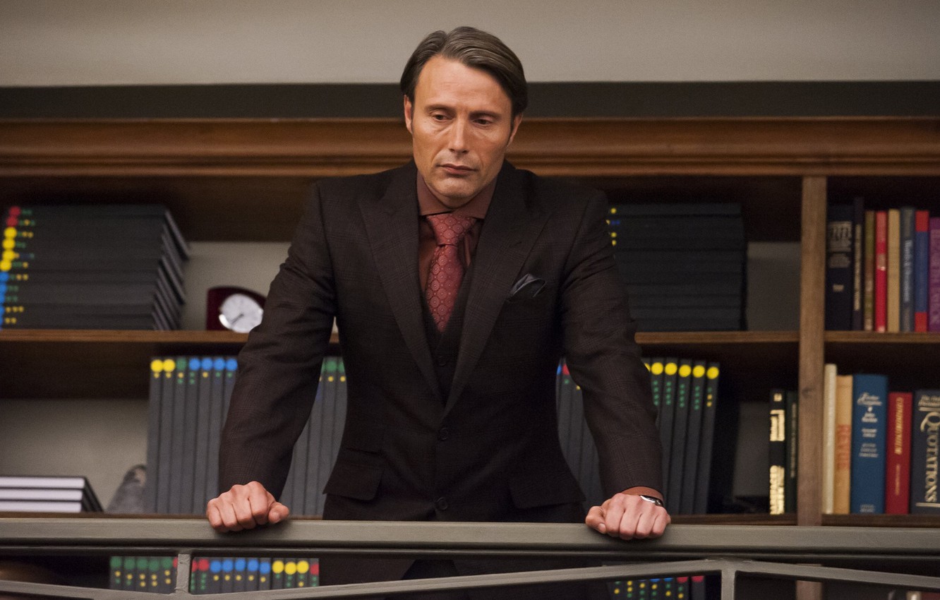 Photo Wallpaper Books, Costume, Dr - Hannibal Red Shirt - HD Wallpaper 