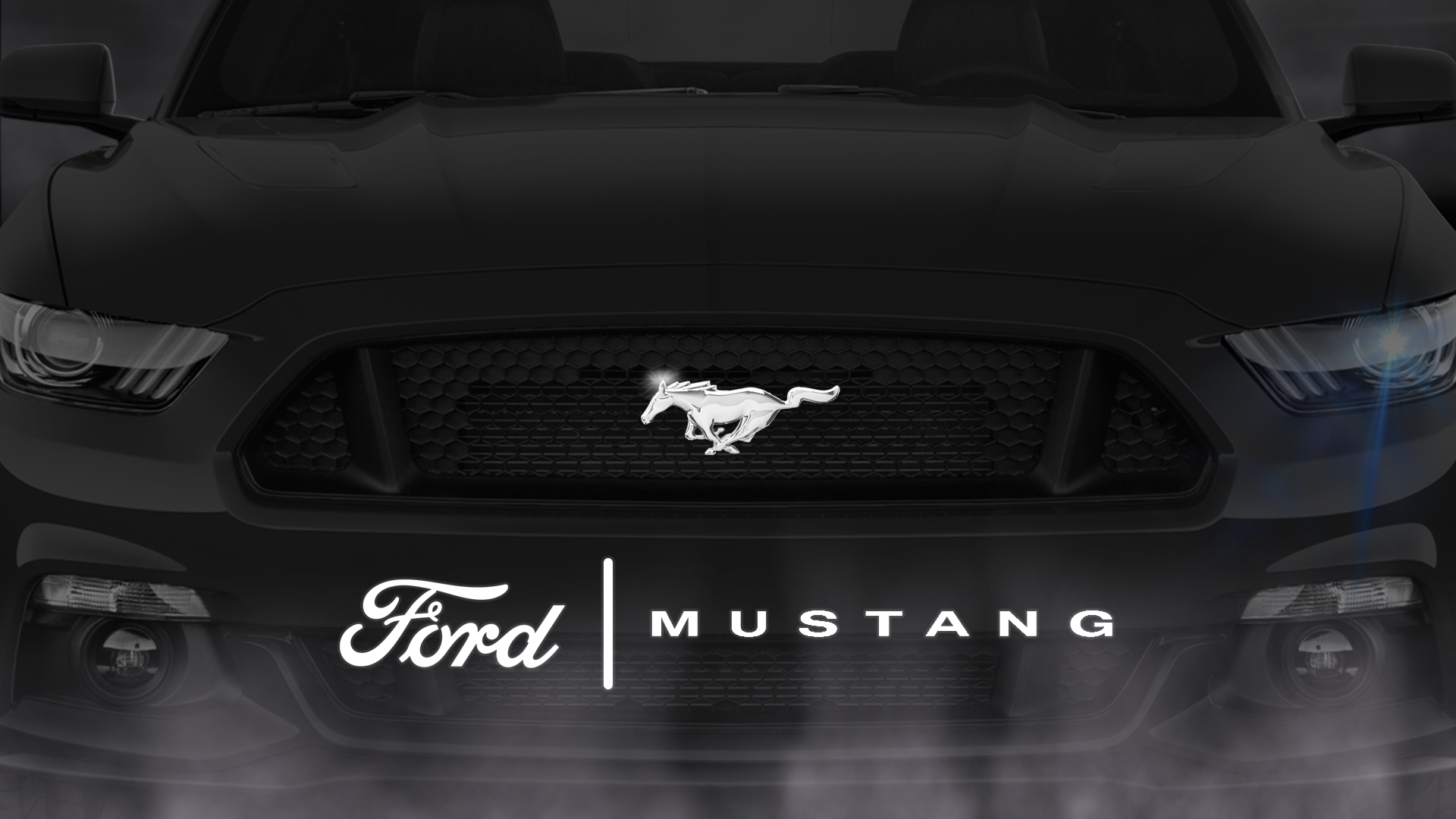 Ford Mustang 2017 Black - HD Wallpaper 