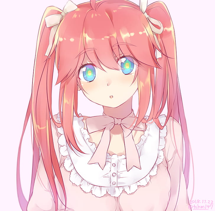 Cute Anime Girl, Pink Twintails, Blue Eyes, Hd Wallpaper - Cute Anime Girl With Pink Hair - 728x716 Wallpaper Cute Anime Girl, Pink Twintails, Blue Eyes, Hd Wallpaper - Cute Anime Girl With Pink Hair - 728x716 Wallpaper