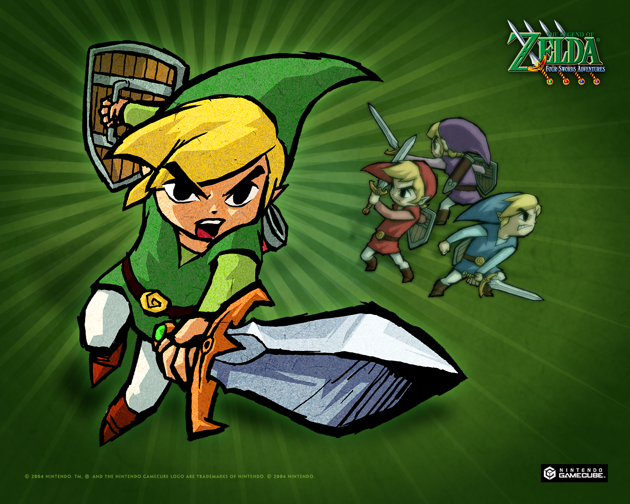 Legend Of Zelda Four Swords - HD Wallpaper 