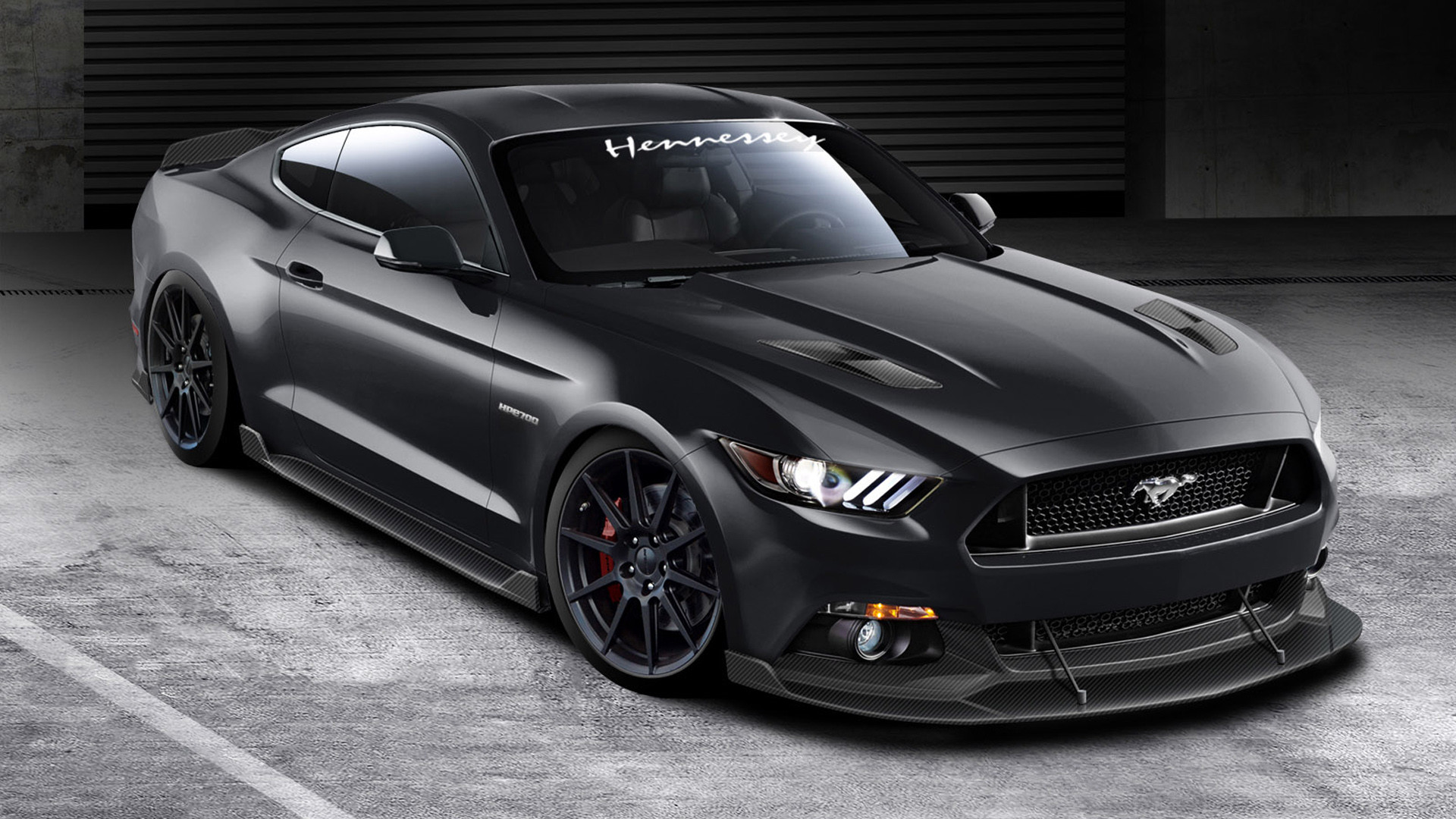 1920x1080, 2015 Hennessey Ford Mustang Gt Wallpaper - Ford Mustang Gt 2015 Black - HD Wallpaper 