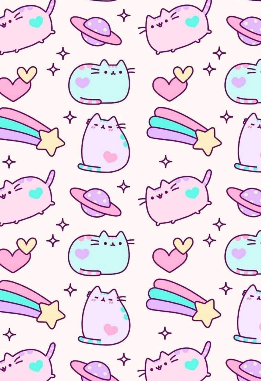 Cat, Wallpaper, And Background Image - Pusheen Phone Case - HD Wallpaper 