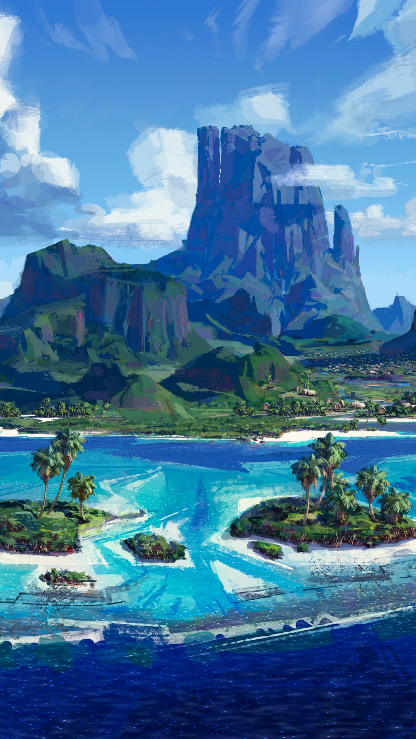 Wallpaper Moana, Island, Best Animation Movies Of 2016, - Iphone 6 Wallpaper Moana - HD Wallpaper 