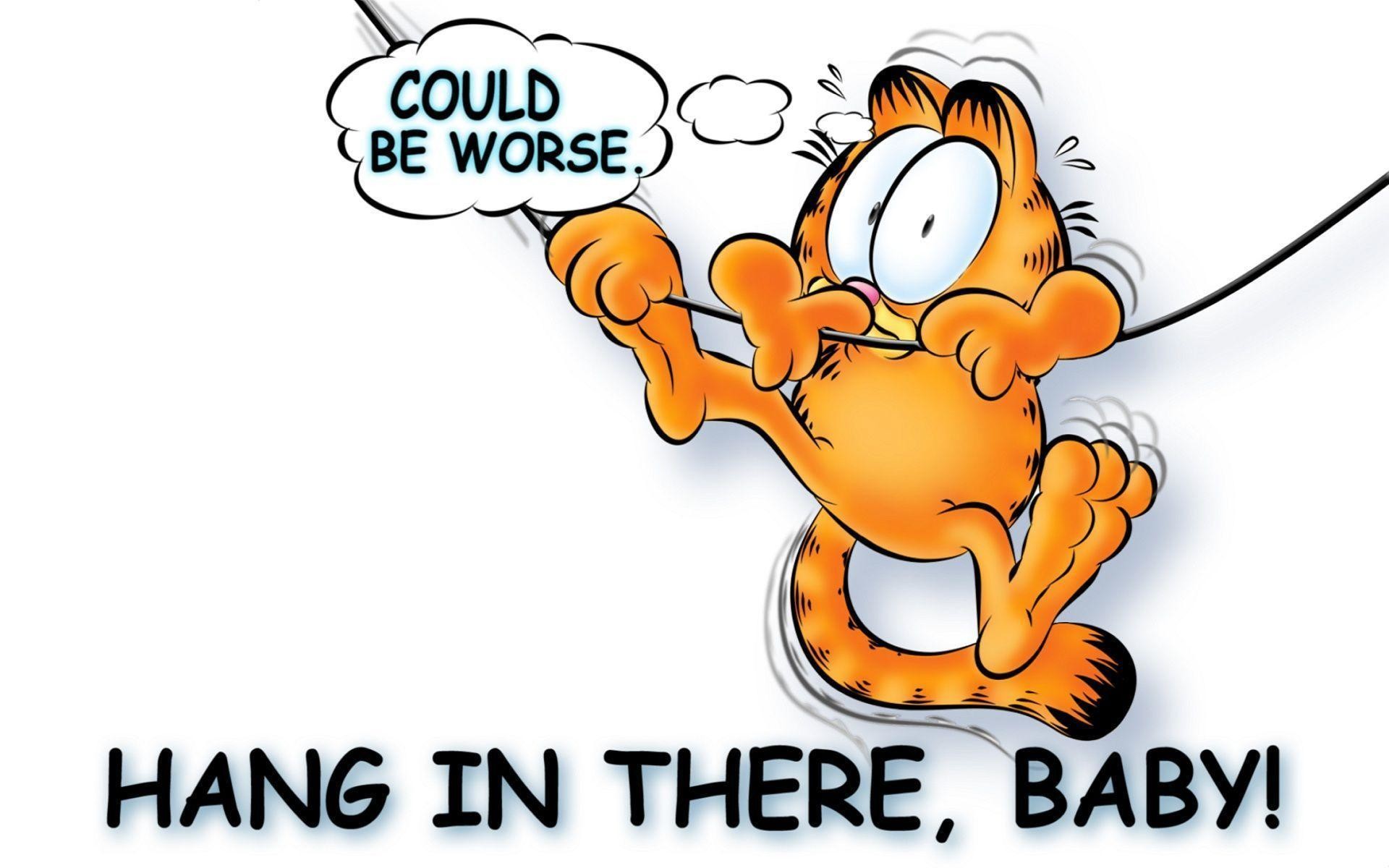 19x10 9 Garfield Wallpapers Data Id Garfield Hang In There Baby 19x10 Wallpaper Teahub Io
