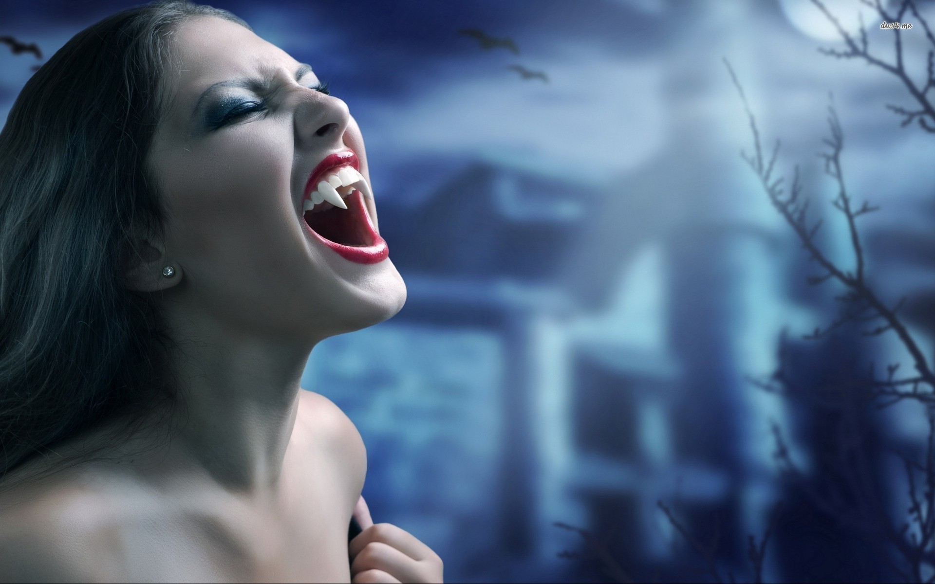 Female Vampire Wallpaper Hd - HD Wallpaper 