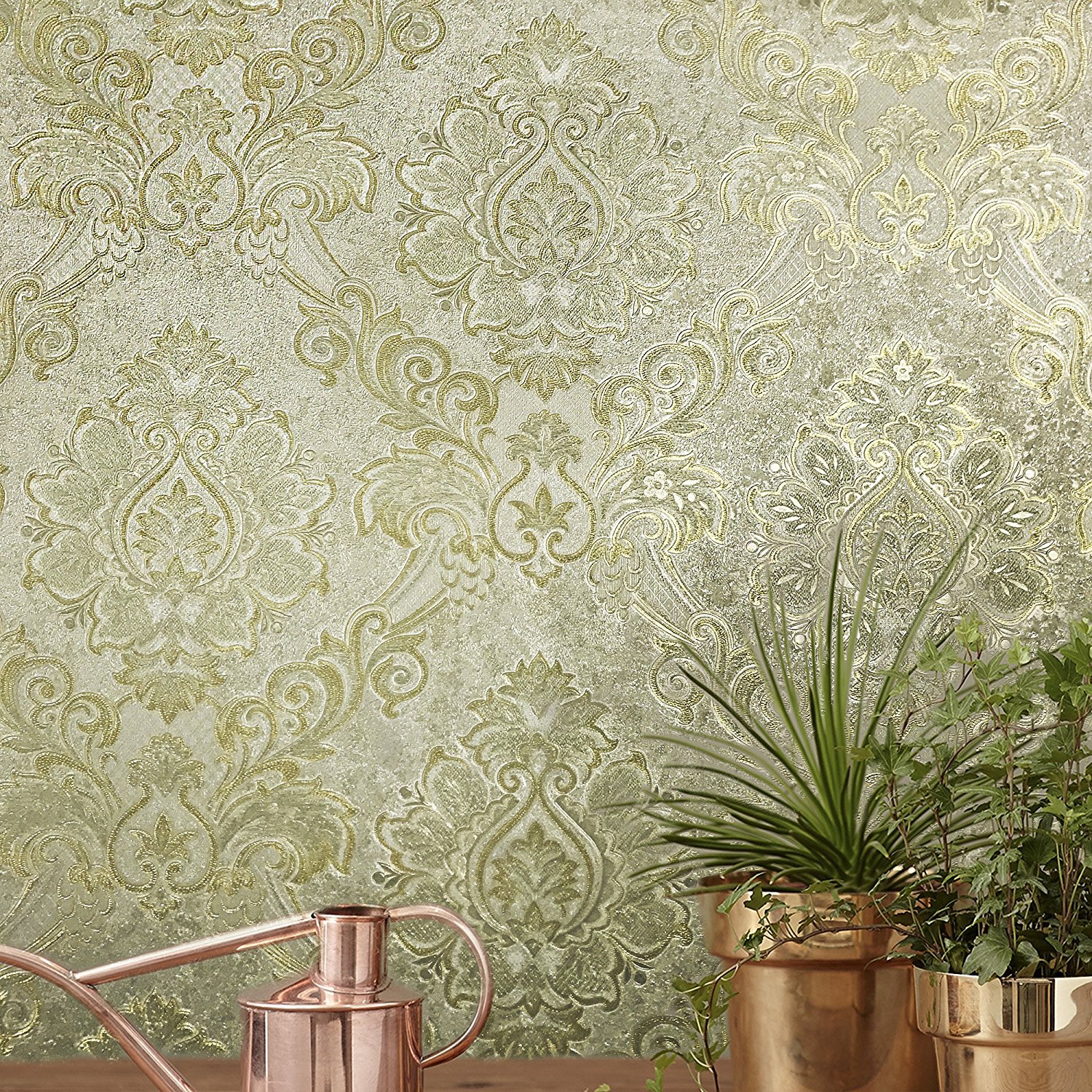 Metallic Texture Design Of Wall - HD Wallpaper 