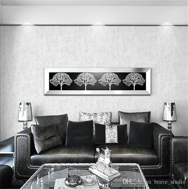 Grey Brick Wallpaper Living Room Ideas - HD Wallpaper 