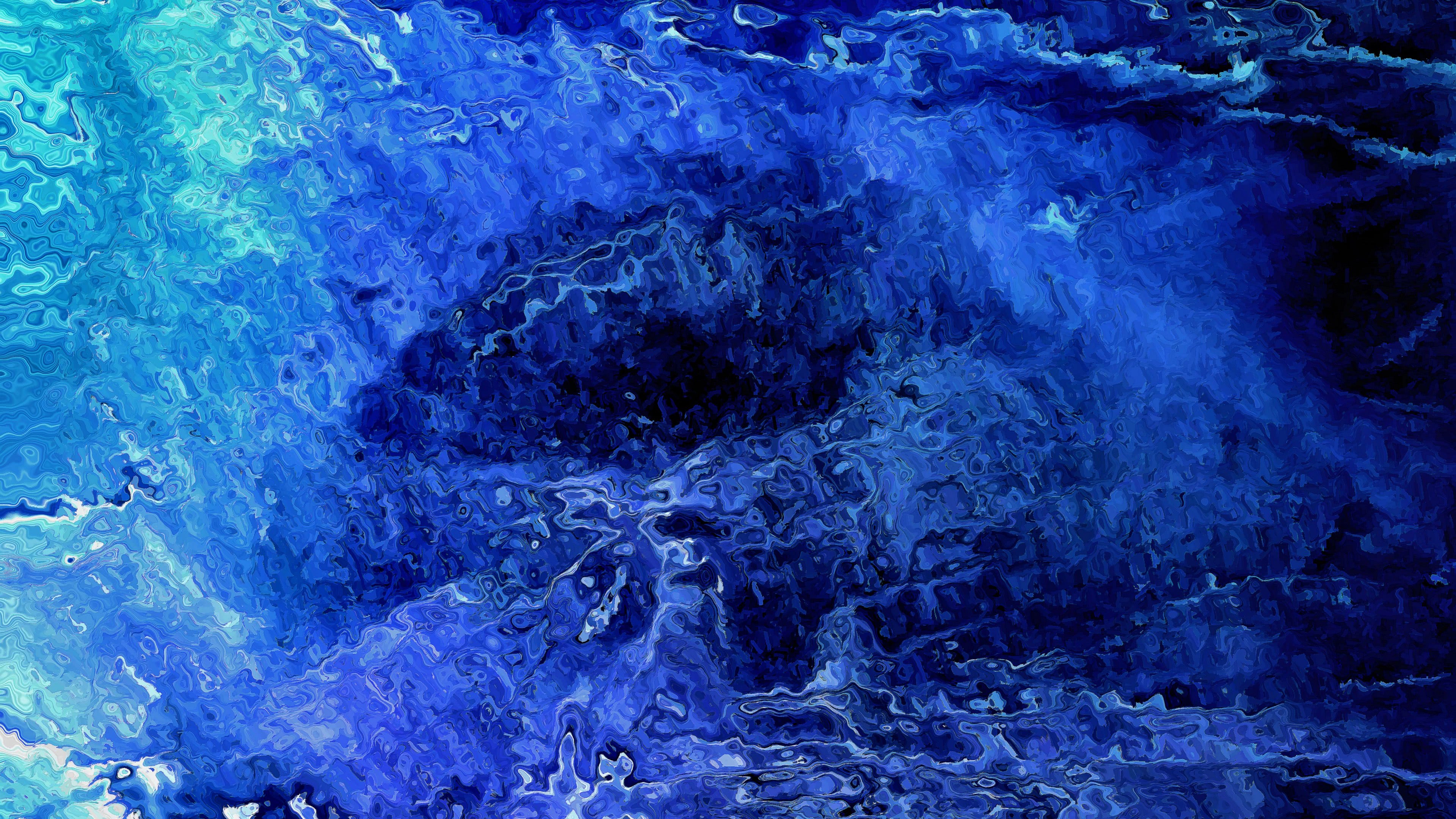 Mac Ios Blue Ocean Background Uhd 4k Wallpaper - Blue Wallpaper 4k - HD Wallpaper 