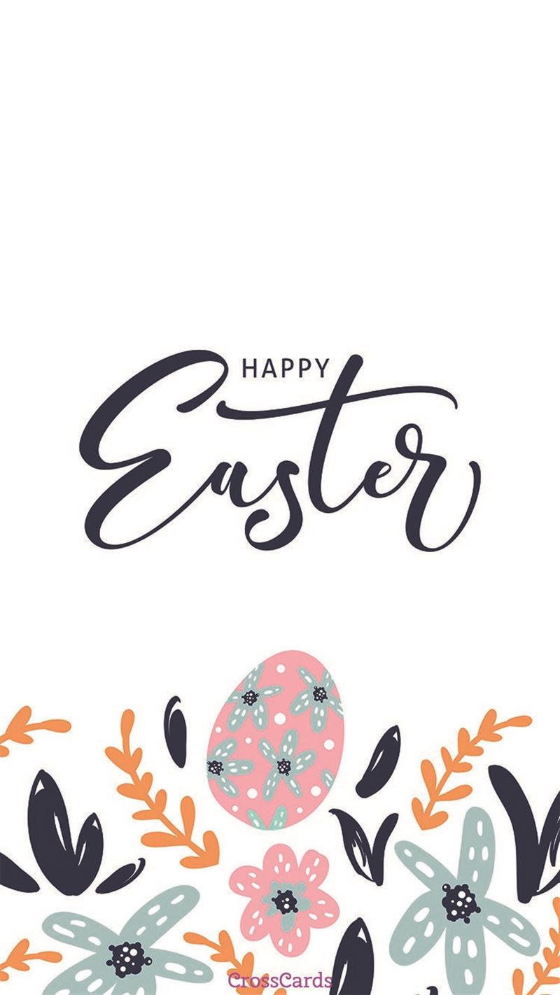 Happy Easter Mobile Phone Wallpaper - Calligraphy - HD Wallpaper 