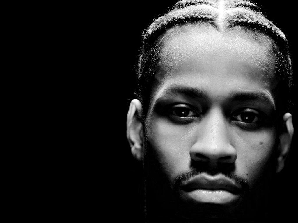 Allen Iverson Black And White - HD Wallpaper 