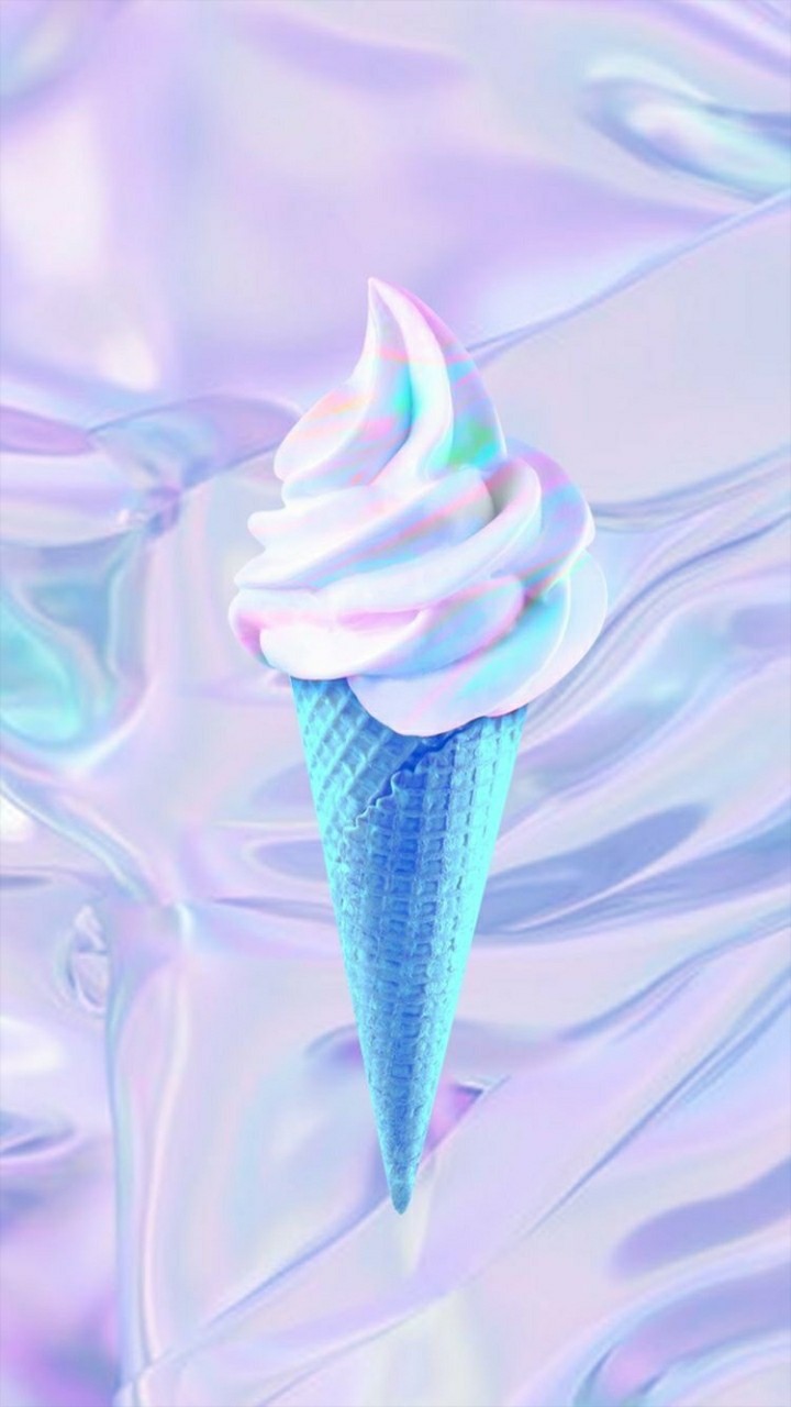 Ice Cream, Wallpaper, And Blue Image - Ice Cream - HD Wallpaper 