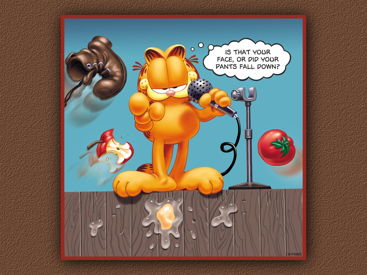 Garfield The Cat Singing - HD Wallpaper 