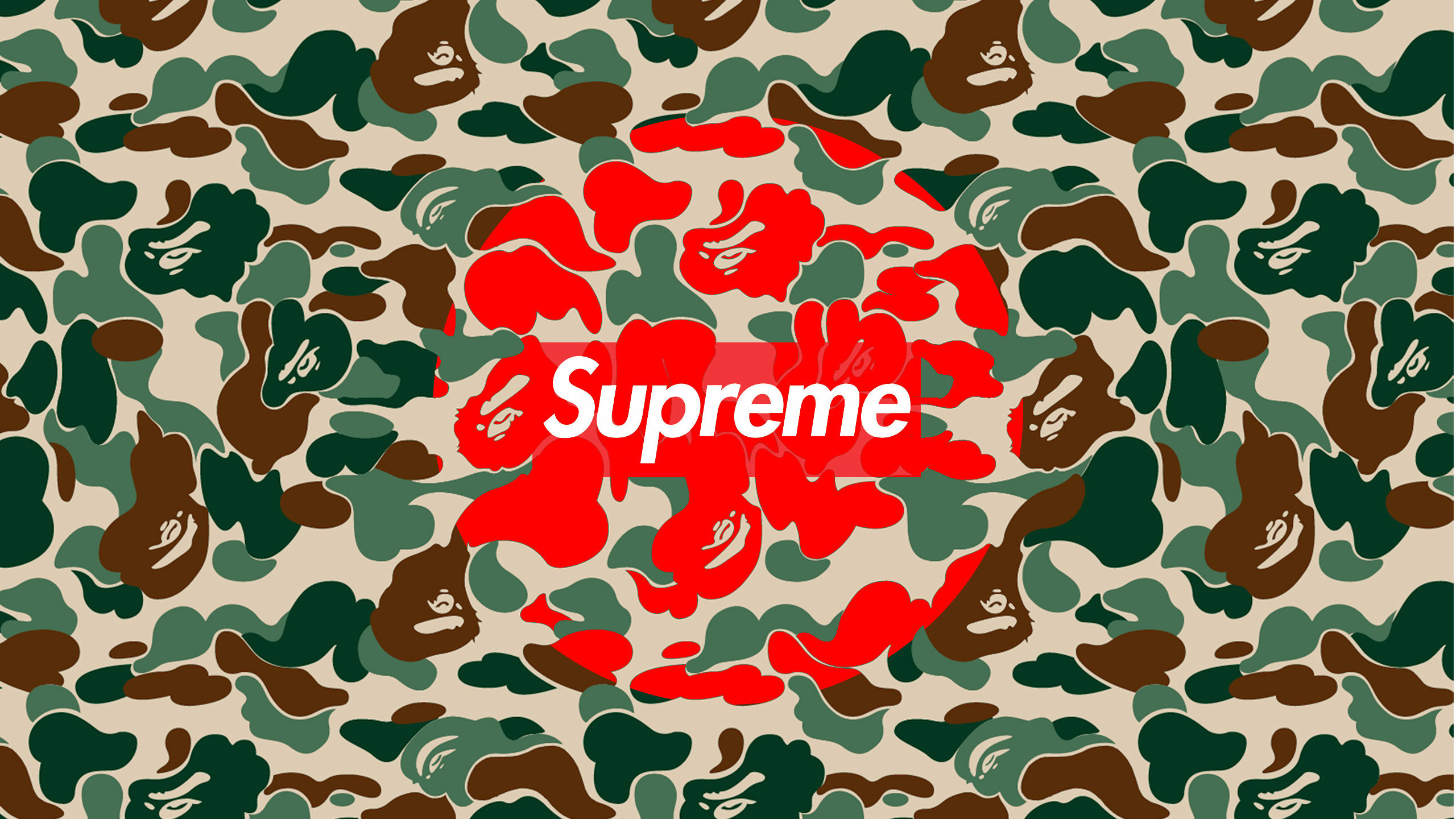 2560x1440, Produkte - Bape Wallpaper Supreme - HD Wallpaper 