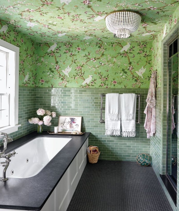 Bathroom Tiles Design - HD Wallpaper 