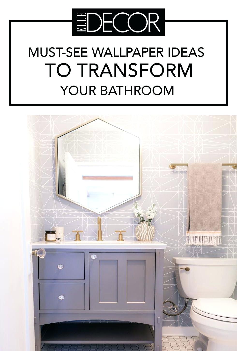 Bathroom Wallpaper Ideas Bathrooms With Wallpaper Bathroom - Small Bathroom Ideas - HD Wallpaper 