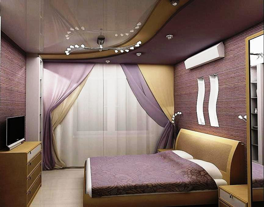Best 50 Pop False Ceiling Designs For Bedroom - Натяжные Потолки В Двух Уровнях - HD Wallpaper 