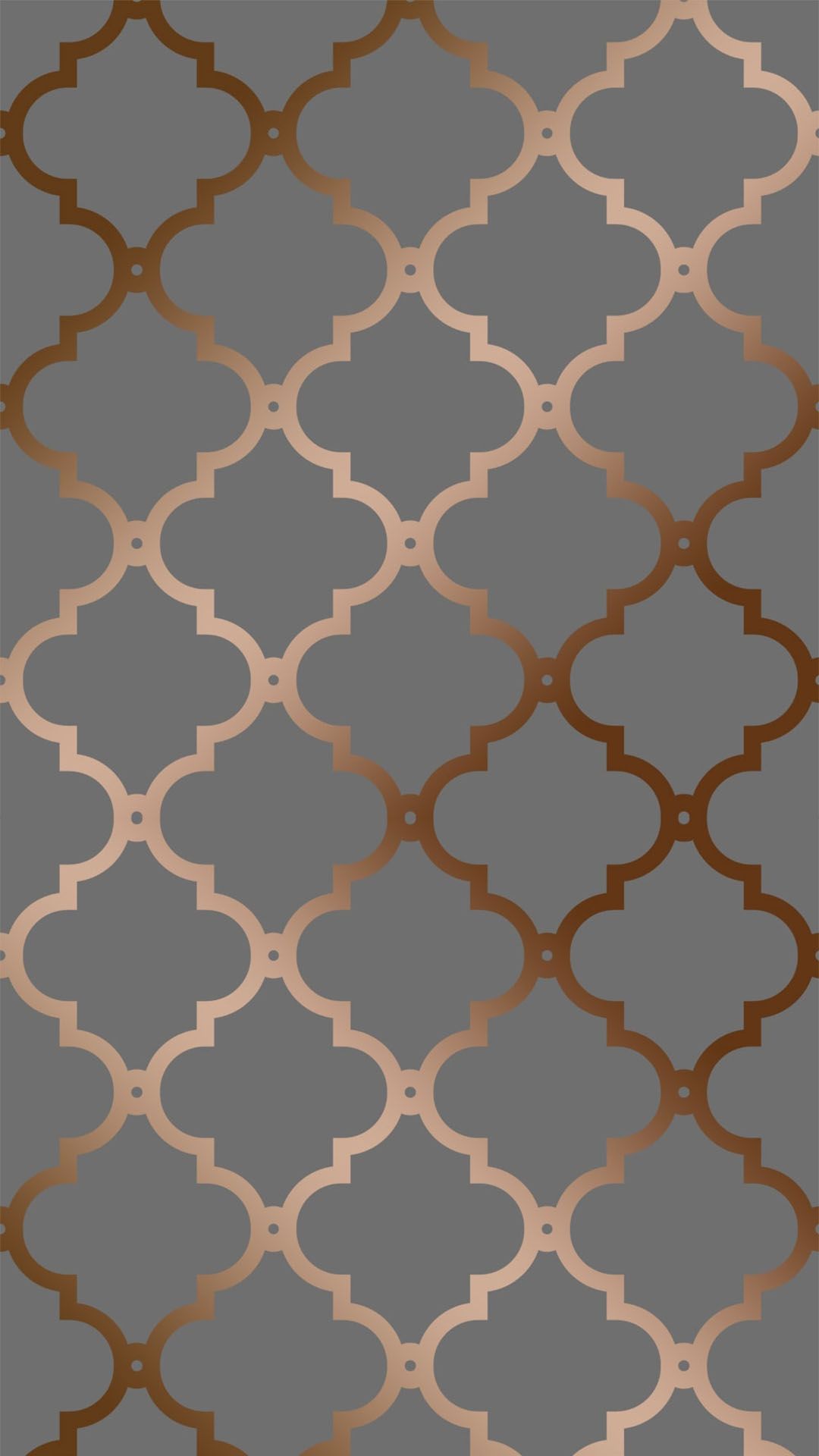 Trellis Pattern Copper - HD Wallpaper 