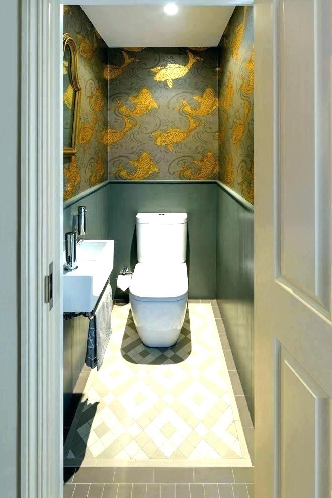 Modern Wallpaper For Bathrooms Bathroom Wallpaper Ideas - Small Powder Room Ideas 2019 - HD Wallpaper 