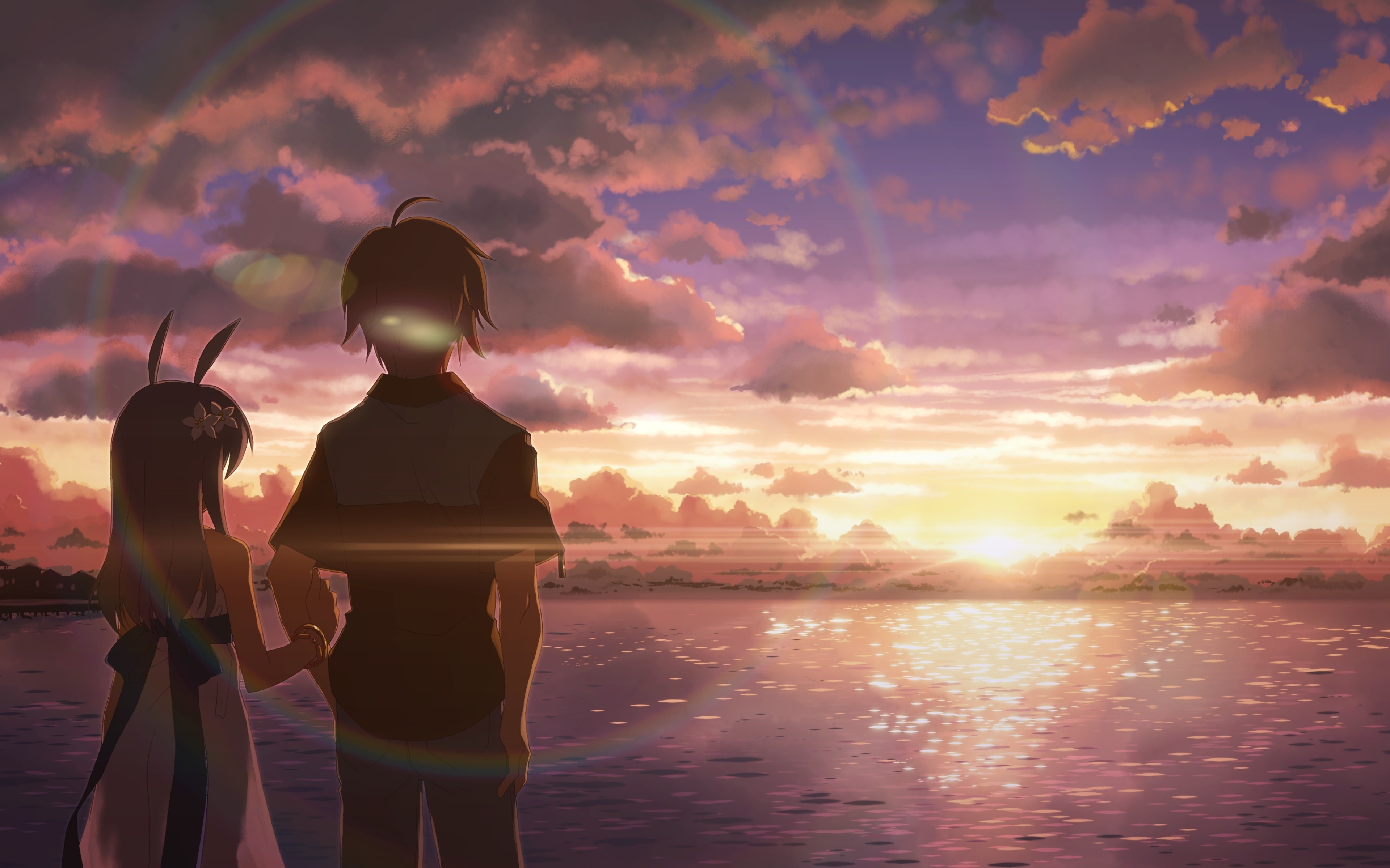 Boy And Girl Anime - HD Wallpaper 