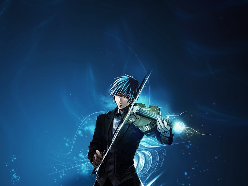 Wallpaper Boy, Brunette, Violin, Space, Sadness - Violin Wallpapers For Mobile - HD Wallpaper 