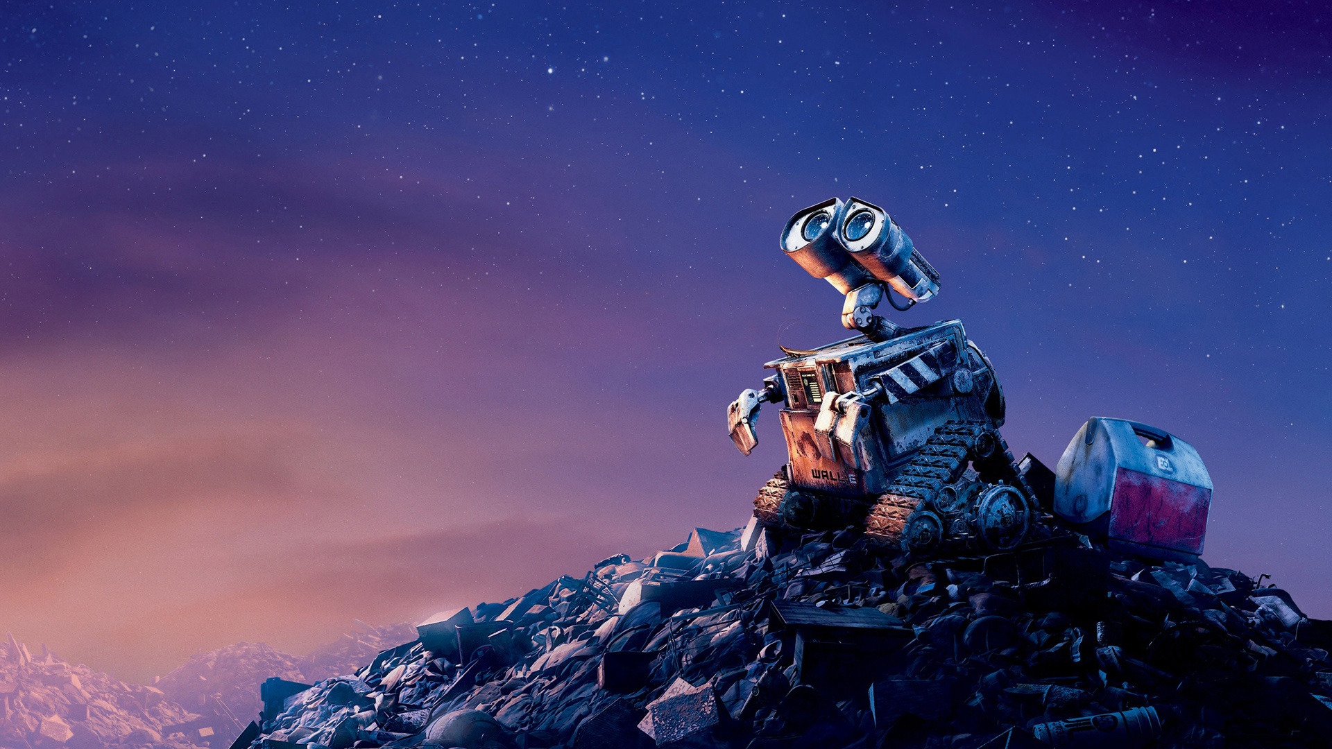 Wallpaper Wall-e Alone Robot - Disney Desktop Backgrounds - HD Wallpaper 