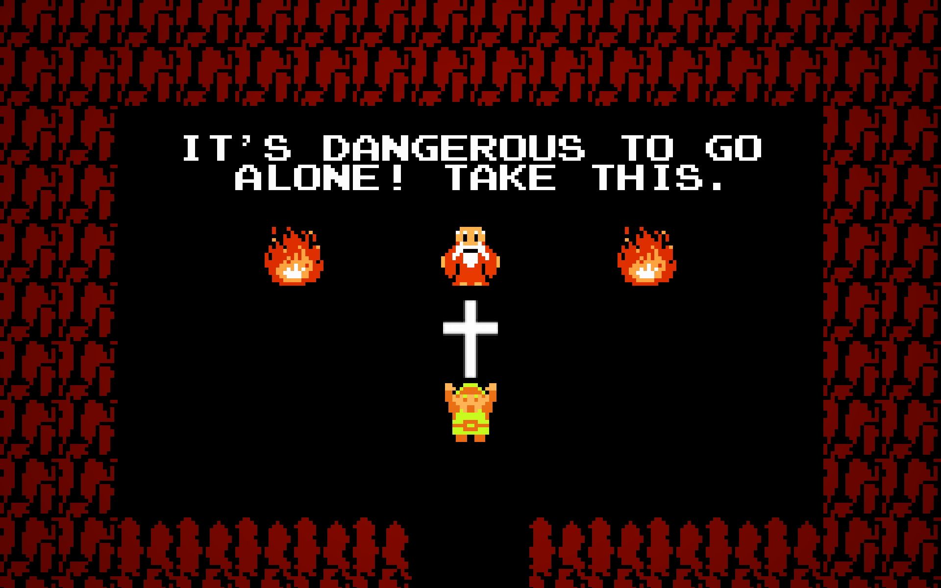 It's Dangerous To Go Alone Take This Template - HD Wallpaper 