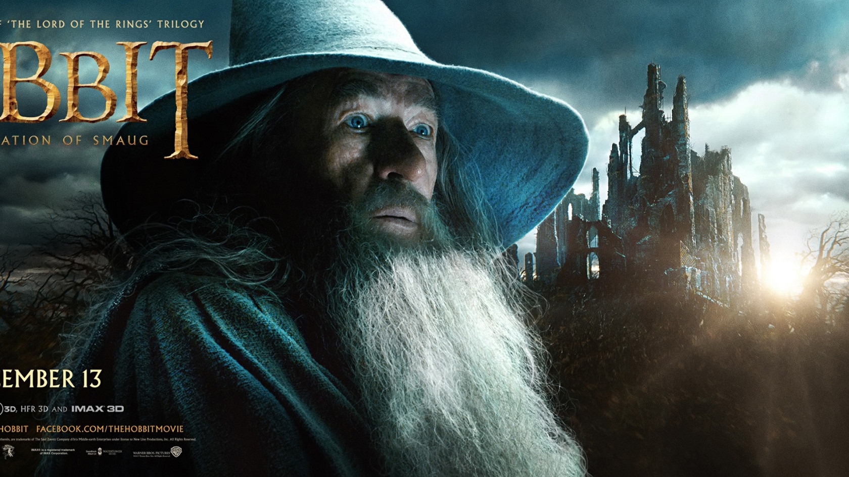 Hobbit The Desolation Of Smaug Gandalf - HD Wallpaper 