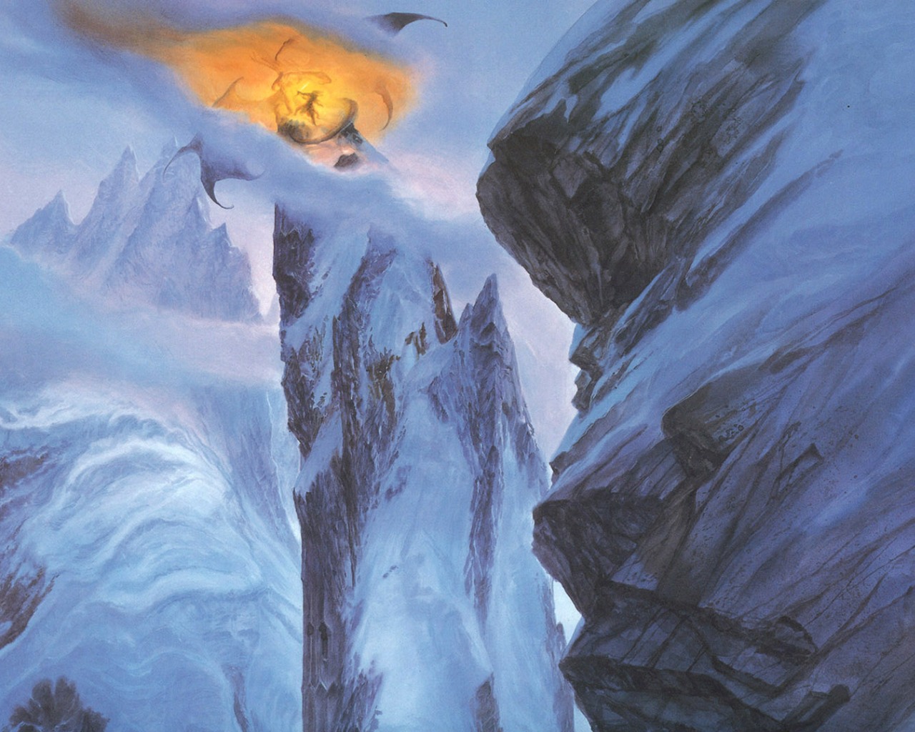 Balrog Gandalf Wallpaper - Balrog Lord Of The Rings Wallpapper - HD Wallpaper 