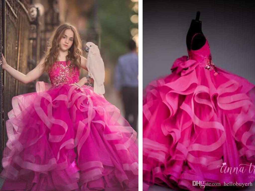 Fuchsia Flower Girl Dresses - HD Wallpaper 