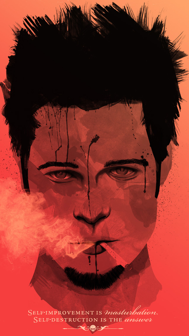 Fight Club Iphone 5 Wallpaper - Fight Club Wallpaper Phone - HD Wallpaper 