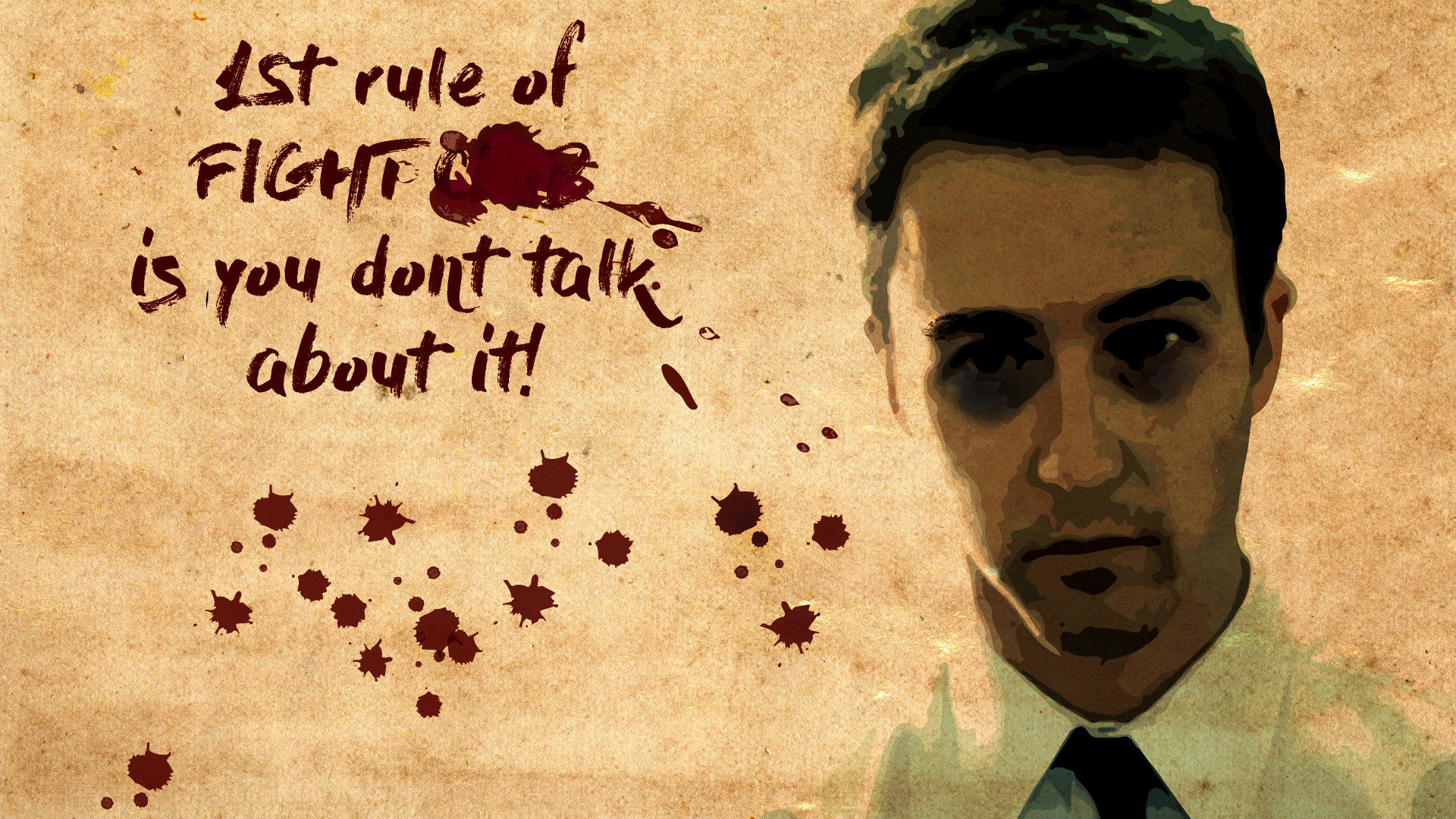 Awesome Fight Club Free Wallpaper Id - Edward Norton Fight Club - HD Wallpaper 