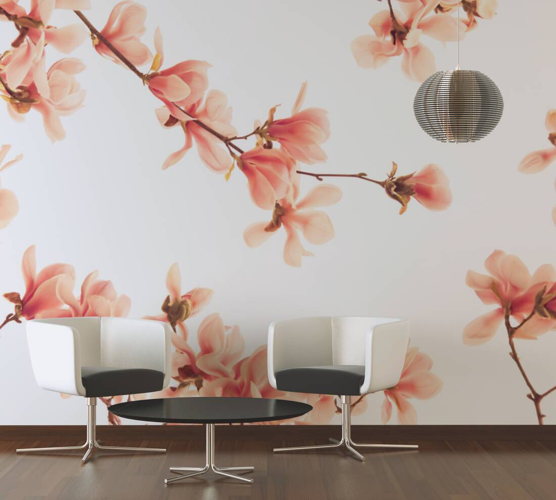 Livingwalls Photo Wallpaper Salmon Pink Blossom - 3617 14 Neue Bude 2.0 As Creation - HD Wallpaper 